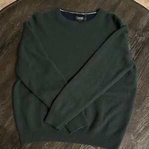 Nordstrom Men's Emerald Green Crewneck Cashmere Sweater- Large